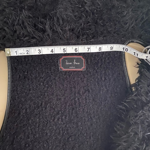 Love Tree fuzzy faux fur and fleece vest - Picture 8 of 9